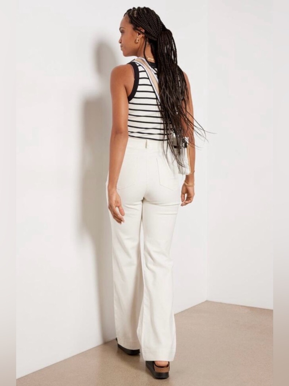 NWT Faherty Stretch Terry High Rise Harbor Pant Size 27 🌷🌷🌷 - Picture 2 of 14